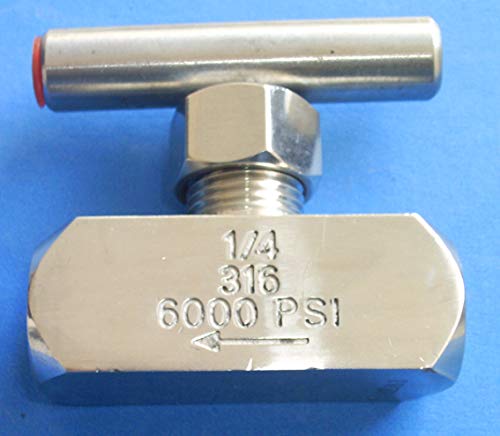 HTD Zawór odcinający igłę ze stali nierdzewnej z przyłączem R1/4" maks. 400 bar 6000 psi