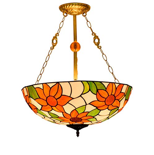 Suspension style Tiffany 50cm anti-éblouissement pour un éclairage doux