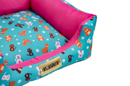 Cama quadrada Pet, animais de pequeno e medio porte, pratica e confortavel.