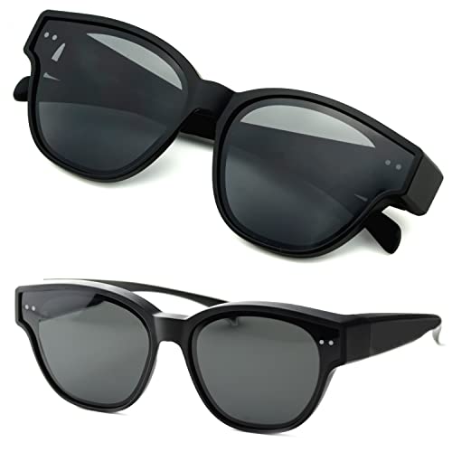 CREYESTAL Surlunettes de Soleil Polarisées avec Anti-Reflet, Sur Lunettes de Soleil à Superposer, Ultra léger, Confortable, Homme, Femme, Certifié CE Cover