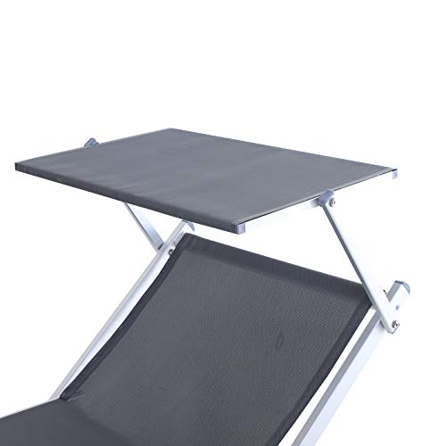 Outsunny Sedia Sdraio da Esterno con Tettuccio