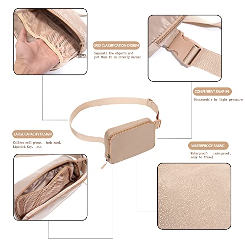 Image of Belt bag Fanny pack crossbody bags for women Everywhere belt bag (Khaki)