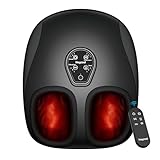 2025 Foot Massager with Heat & Vibration,Compression, Shiatsu Feet Massager for Plantar Fasciitis,Neuropathy, Heated Foot Warmer Heater, Size 13, Gifts, Remote Control FSA HSA Eligible,