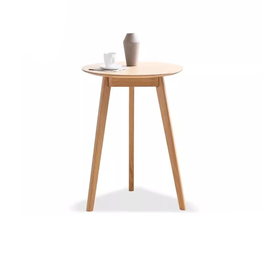 Wohnzimmermöbel Massivholz Kleiner Runder Tisch Verhandlungssofa Beistelltisch Kaffee Nordic Balkon Freizeit Beistelltische Wohnzimmer(A)
