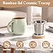 Imagen de AOOTE Taza Infusiones con Tapa Y Filtro Taza de Té de CeráMica