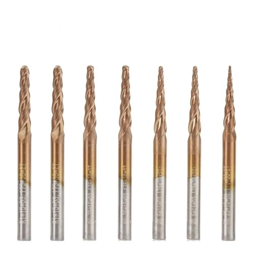 Mèche 2 flûtes boule nez 3.175mm carbure de tungstène gravure sans bavure