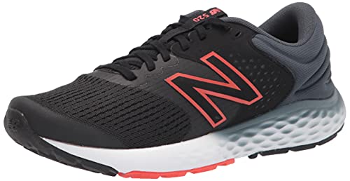 New Balance Men's 520 V7 Running Shoe, Black/Red, 9
