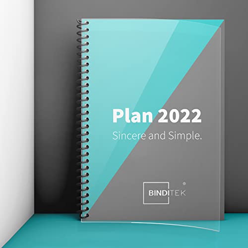 Binditek 200 Pack 4.5Mil Pvc Binding Presentation Covers,Clear Binding Front Covers,8-1/2 X 11 Inches Report Cover For Binding,Letter Size,Square Corners,Un-Punched #TOP4