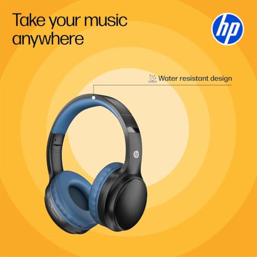 Image of HP H205 Bluetooth Wireless Headset | Active Noise Cancellation (ANC) | Built-in Mic | On-Ear Design | Multi-Device Compatible | for PC, Laptop & Mobile | Black - A20QFAA