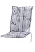 Produktbild Kettler Polen KETTtex 0778 Auflage Mittellehner Florence grau Gemustert Schrift Sitzpolster 110x50x8 cm