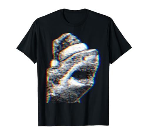 Requin de Noël pour Festivals de Musique Ravers EDM Christmas Party T-Shirt