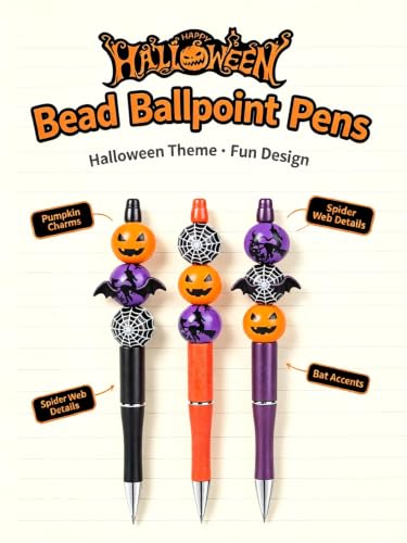 ChayWillow Halloween DIY Beadable Ballpoint Pen Set, 9Pcs - image 6