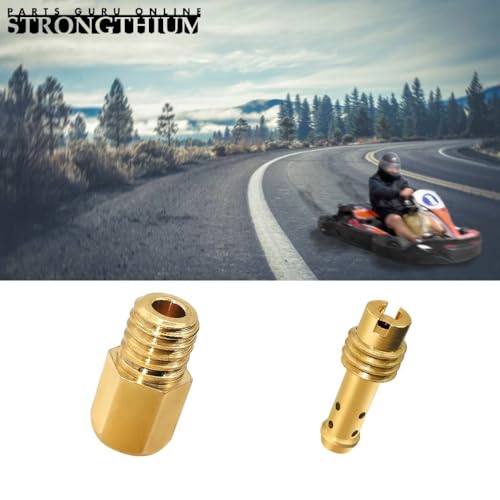 Strongthium 30 Pcs Main Jet and Pilot Slow Jet Kit for Mikuni Carburetors Large Hex VM4/042 & VM22/210 Set