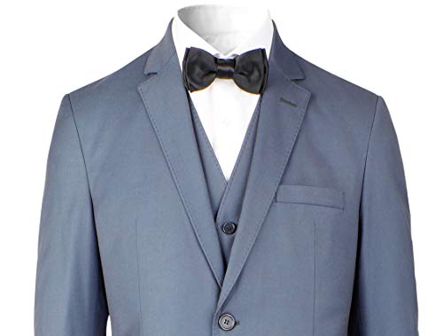 Terno slim corte Italiano Azul Petróleo, poliviscose Kit 3 peças Paletó, colete, calça, Noivo, Padri