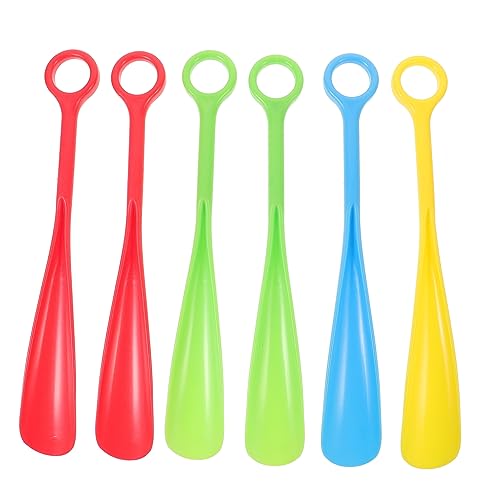 AOKWAWALIY Shoe Dressing Aid Wear Shoe Helper Adaptive Daily Living Long Handle for Seniors Hook Shoe Puller Shoe Helper Handled Easy Grip Sturdy PP Material Portable Time-Saving