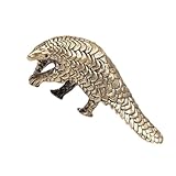 Cabilock 1 Pc Vasija Pequeña De Bronce Pangolin Frasco Cable Estéreo Alambre De Oro para La Fabricación De Joyas Decoracion De Pancartas Decoración De Ardilla Asiento Remolino Latón Golden