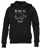 GUNMANTOR Behold, Dog Turtle Run Sudadera Negro para Hombre Mujer Unisex Manga Larga Cuello Redondo Hoodie Black Unisex L