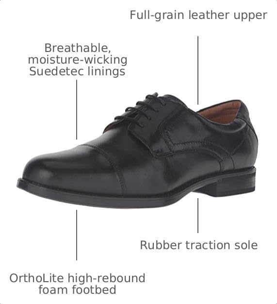 Image of Florsheim Midtown Cap Toe Oxford Men's Oxford