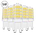 Produktbild LE 5W G9 LED Lampe 340 Lumen, Kein Flackern und 6000k kaltweiß G9 LED Leuchtmittel Ersatz 33W G9 Halogenlampe, 360° Abstrahlwinkel, nicht dimmbar 5er Pack