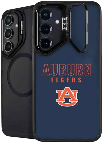 Skinit Kickstand Phone Case Compatible with Galaxy S25 Plus - Officially Licensed Auburn University Tigers Outline Design