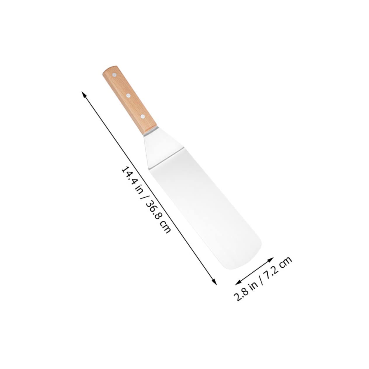 3Pcs Steak Shovel with Beech Handle Versatile Kitchenware for Grilling Baking Cooking for Home Restaurant Use