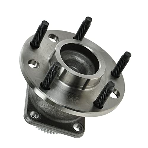 Image of TRQ Front Driver and Passenger Side Wheel Bearing and Hub Assembly Set 2 Piece Compatible with 1984-1990 Chevrolet Corvette