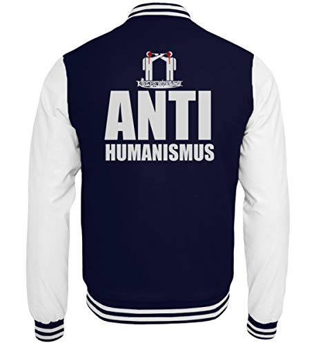 Veste de survêtement College Kirchenbrand Antihumanisme style rétro bleu marine taille XS
