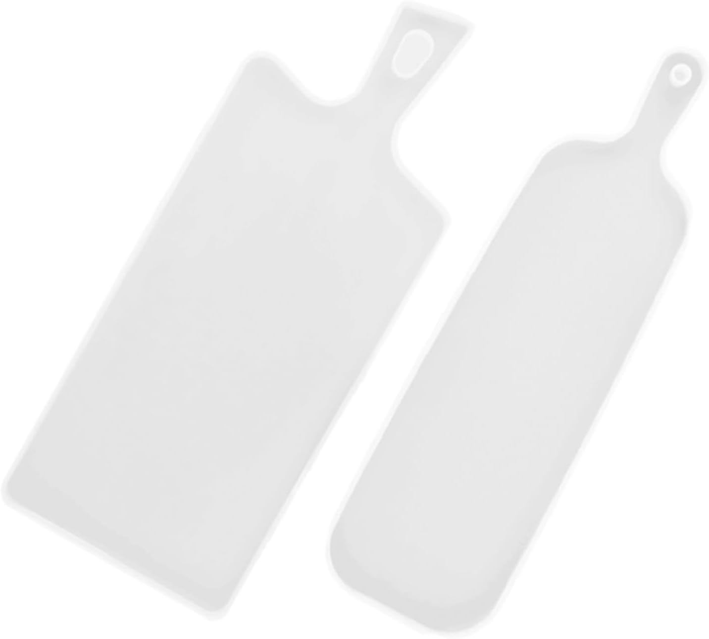 2pcs DIY Jewelry Tray Mold Silicone for Epoxy Casting, White