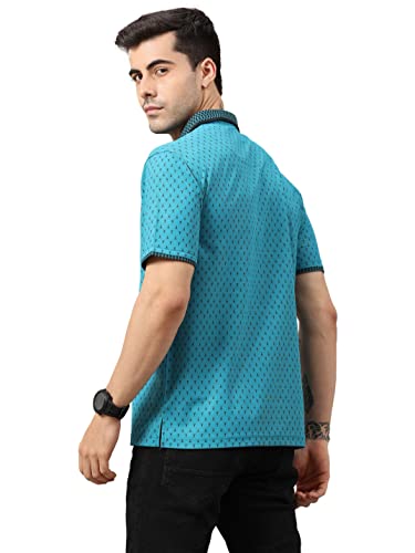 Image of STELLERS Men's Premium Printed Polo T-Shirt | Wrinkle Free | Quick Dry | Breathable | Stretchable | Regular Fit