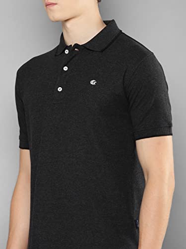 Image of Allen Cooper Solid Pure Cotton Polo Tshirts for Men