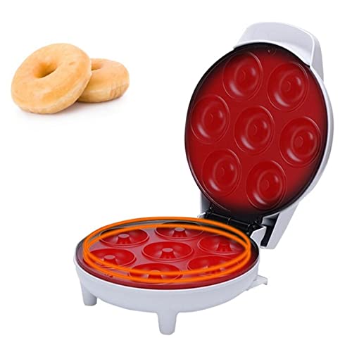 Electric Mini Donut Maker Machine, Non-stick Donut Maker, Donut Print for Home making 7 Small Doughnuts and More Snacks