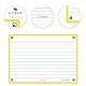 Oxford FLASH 2.0 Karteikarten A6, Lernkarten, 105x148mm, liniert, gelb, 80 Blatt