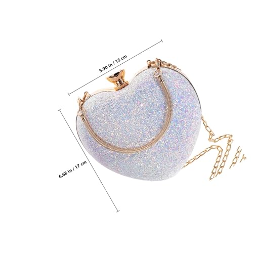 Paquet à paillettes de cœur : finis les sacs de soirée ternes