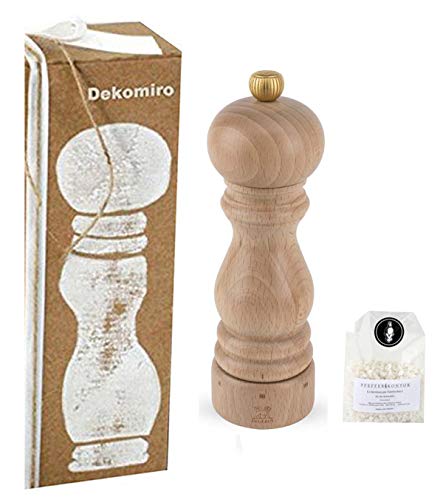 PEUGEOT 23393 Paris Salzmühle mit u-Select Natur 18 cm Dekomiro Geschenkset mit 100 gr. Luisenhaller Tiefen-Salz