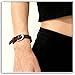 Xusamss Fashion Simple Alloy Buckle Bangle Leather Wristhand Bracelet,6