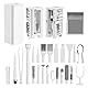 Mozzoom 32 in1 Keyboard Cleaning Kit with Brush, Multi-Purpose Cleaning Set for iPhone, iPad, Laptop, PC, AirPods, Camera & More, Mobile & Electronics Cleaning Accessories (White)