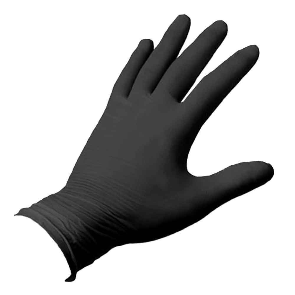 1000 guanti in Nitrile Neri XL senza polvere,senza lattice,ipoallergici, 10 box da 100 guanti monouso per Estetisti,Tatuatori,Ambiti Alimentari,Ambiti Medici