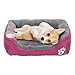 powerking Hundebett, wasserdichtes Haustier Mat Pad und Schlafkissen für Kitty Katze und kleine Hündchen, weich und waschbar (Rosa)