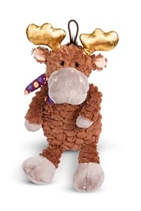 NICI 49334 Elch Thure 350ml 34cm braun-Nachhaltiger Kuscheltier Wärmflasche-Kuscheliges Wärmetier ab 10 Monaten – Wärmeflasche Tier – Plüschtier Bettflasche, Mittel