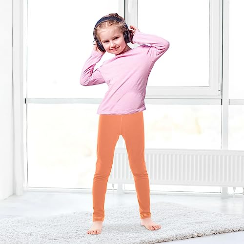 Solid Girls Leggings Casual Yoga Pants Tights Trousers for Kids 4t to 10 Years3