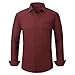 MFXQSJFS Men's Dress Shirt Long Sleeve Button Down Printed Shirt Business Casual Stretch Wrinkle-Free Shirt (US, Alpha, X-Large, Regular, Regular, Rad 01)