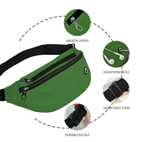 Image of ZOORON Fanny Pack Waist Bag Travel Pocket Chest Shoulder Bag Running Belt