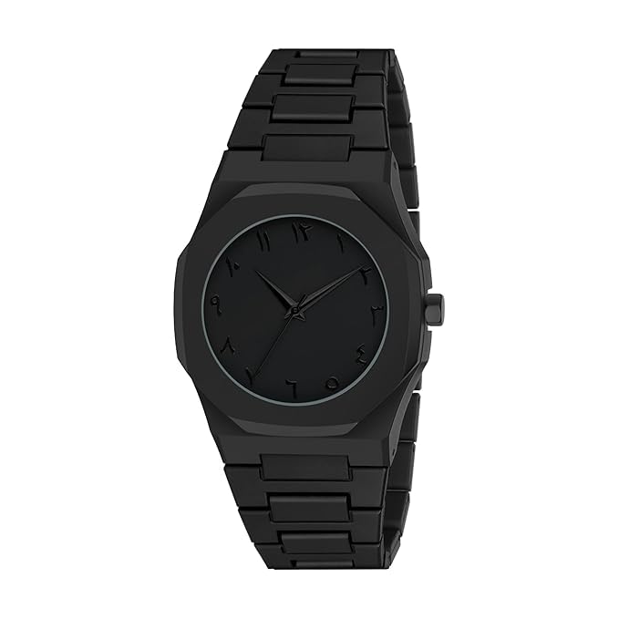 Arabian | Aura Dial & Polycarbonate Strap Analog Watch for Men & Boys (Black)