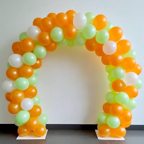 Image of AMFIN (Pack of 50) Metallic Balloons, Republic & Independence Day Decoration - Orange, White & Green
