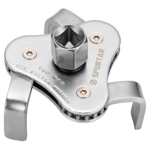 Spurtar Adjustable 3 Jaw Oil Filter Wrench Cover