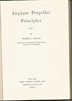 Airplane Propeller Principles B0000EGOYH Book Cover