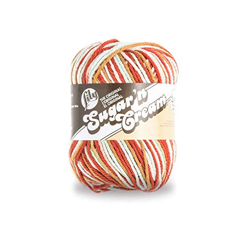 Image of Lily Sugar'n Cream Super Size Ombres Yarn, 3 oz, Sunrise Ombre, 1 Ball
