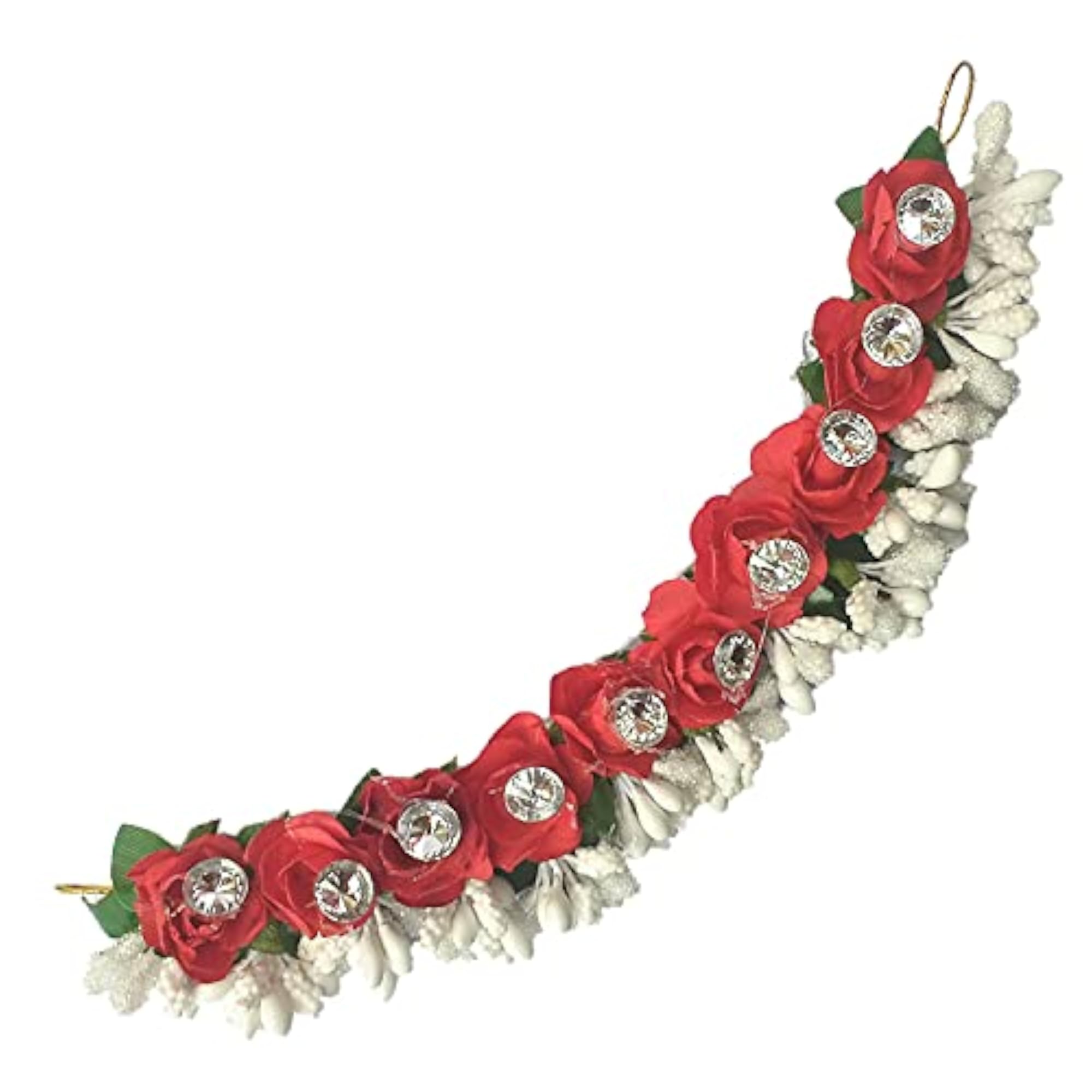 Fold-able Light Weight Rose Flower Gajra Hair Accessories