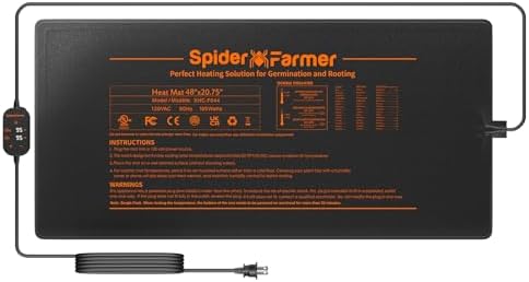 Spider Farmer Heat Mat Review: Are These the Game Changers You Need? 5 Spider Farmer Seedling Heat Mat 48"x20.75" Waterproof Plant Heating Pad with Built-in Temperature Controller for Indoor Seed Starting Germination Hydroponics Cutting Clone