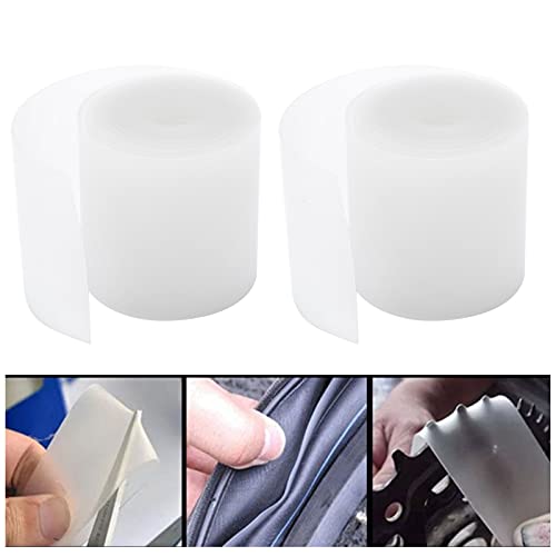 Forro para llanta de bicicleta, 2 unidades, forro blanco transparente antipinchazos, protector duradero para cámara interior, para bicicletas de montaña y de ruta (26 pulgadas) miniatura 3